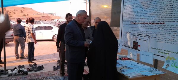 برپایی غرفه فرهنگی هنری موکب حضرت قاسم ابن الحسن(ع) شهرستان هلیلان