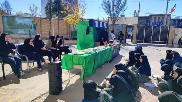 برپایی موکب به‌مناسبت شهادت حضرت زهرا(س) در مدرسه ۹ دی یاسوج