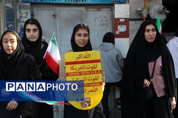 خروش دانش‌آموزان گرگانی در روز حماسه و بصیرت