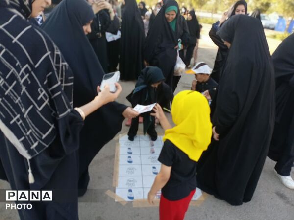 پیاده‌روی اربعینی عاشقان ظهور در بلوار پیامبر اعظم قم
