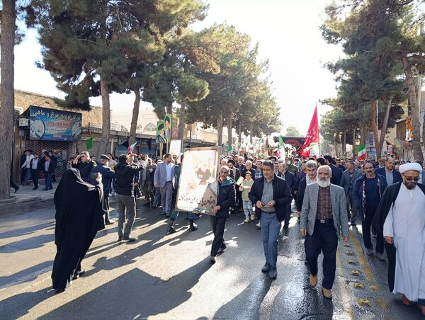 راهپیمایی در محکومیت تروریست های مسلح در تربت حیدریه