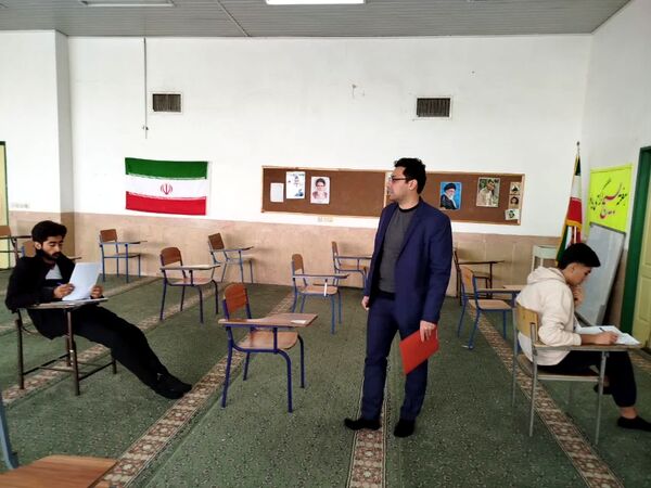 بازدید هیات کارشناسی اداره‌کل از حوزه‌های امتحانی خاتم 