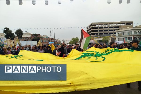 راهپیمایی روز قدس در ناحیه دو شهرری 