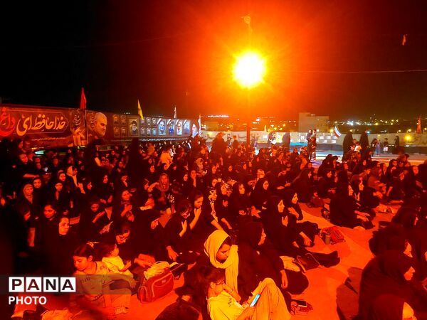 آیین سوگواری شب‌های محرم در هیئت مکتب‌الزهرا(س) حاجی‌آباد