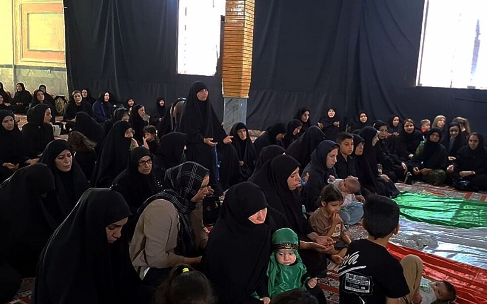 مراسم شیرخوارگان حسینی در شهر لومار 