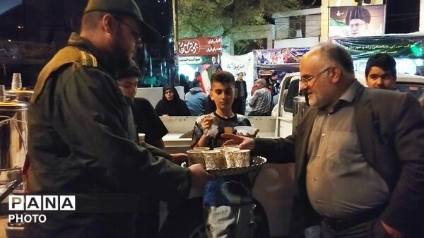 جلوه هایی از خدمت در میدان شهید بجنورد 