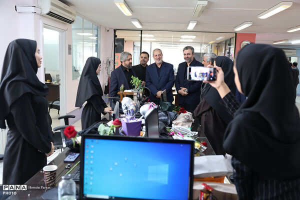 بازدید جمعی از مدیران و معاونان وزارت آموزش و پرورش از خبرگزاری پانا به مناسبت روز خبرنگار