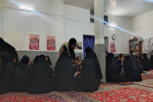 مراسم عزاداری شب تاسوعای حسینی در مسجد جامع شهر بار