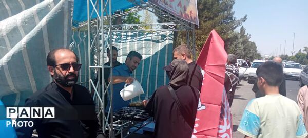 پیاده‌روی جاماندگان اربعین در شهرک ینگی امام ساوجبلاغ