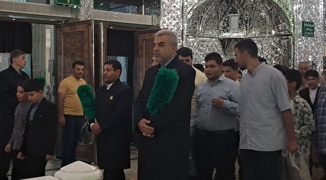 قاریان برتر طرح «رویش» مهمان حرم مطهر حضرت عبدالعظیم حسنی (ع)