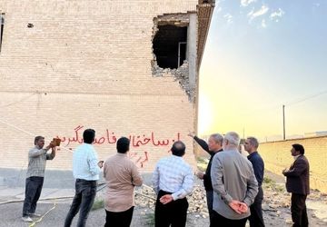  بازدید مدیرکل نوسازی مدارس استان خراسان رضوی از مدارس آسیب دیده کاشمر