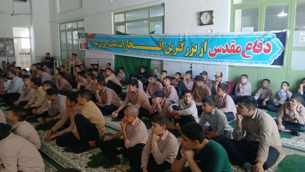 برگزاری یادواره شهدا در مسجد صاحب‌الزمان شهرستان خلیل‌آباد