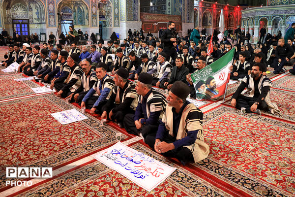 عزاداری سنتی شب هفتم محرم در «حسینیه حرم»