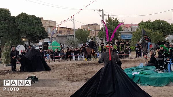 آیین باشکوه تعزیه حسینی در روستای عمان شهرستان درگزین