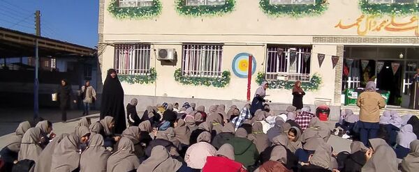 مراسم ایام فاطمیه در دبیرستان نجم قائمشهر