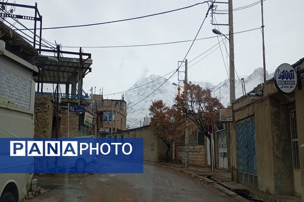 حال هوای شهر زیبای بار بعد از اولین بارش باران زمستانی