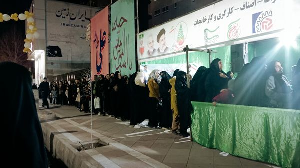 موکب های پذیرایی در جشن خیابانی مهر علوی کاشمر