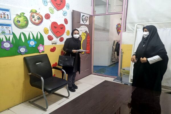 بازدید از وضعیت بهداشت و پایگاه‌های تغذیه سالم مدارس پاکدشت 