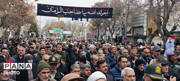 تشییع دو شهید شهرستان بجنورد در استان خراسان شمالی 