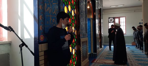 افتتاح نمازخانه هنرستان شبانه‌روزی کار و دانش خاص عبدالحسین تنباکوچی