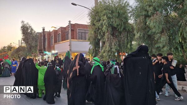 مراسم علَم کشی و کاروان نمادین اسرای کربلا در قم