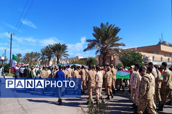 حضور  پرشور مردم بوموسی در راهپیمایی ۲۲بهمن 