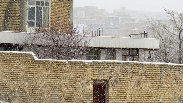 برف زمستانی در شهرستان بن 