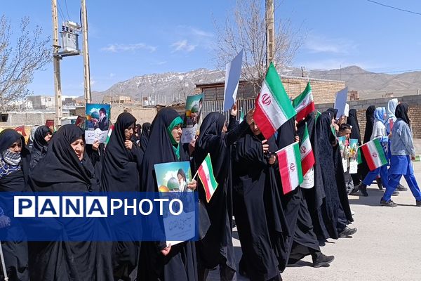 حضور پرشور مردم شهر تیتکانلو در راهپیمایی روز قدس 