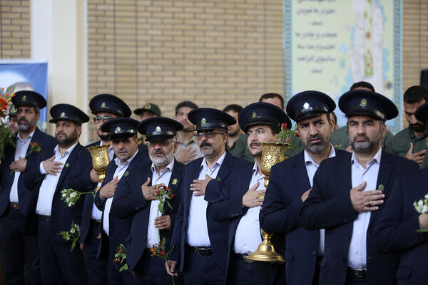 آیین گرامیداشت سالروز طوفان الاقصی با حضور کارکنان پلیس در قم