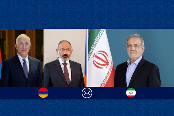 پیام پزشکیان به رئیس جمهور و نخست وزیر ارمنستان