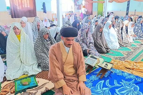 مراسم معنوی اعتکاف در مسجد سیدالشهدا شهرستان باشت