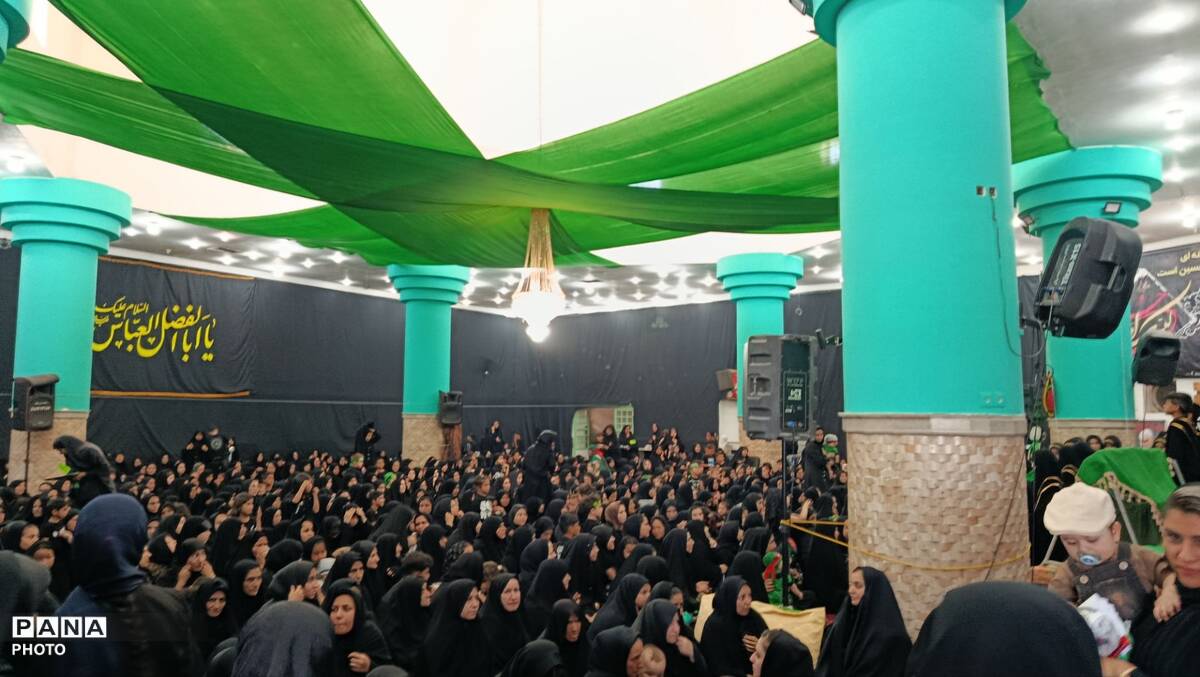 مراسم عزاداری شش ماه ابا عبدالله الحسین ( ع) در مهدیه روستای دهنو خلیل آباد  