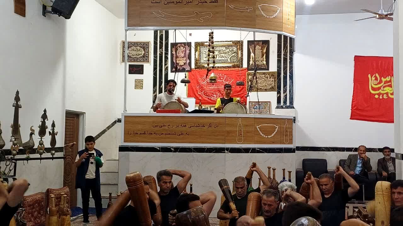 بازدید خادمین حرم رضوی از زورخانه علی‌بن‌ابی‌طالب مروست