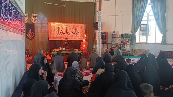 برگزاری مراسم تشییع نمادین پیکر حضرت فاطمه(س)در امامزاده سید محمد(ع)کاشمر
