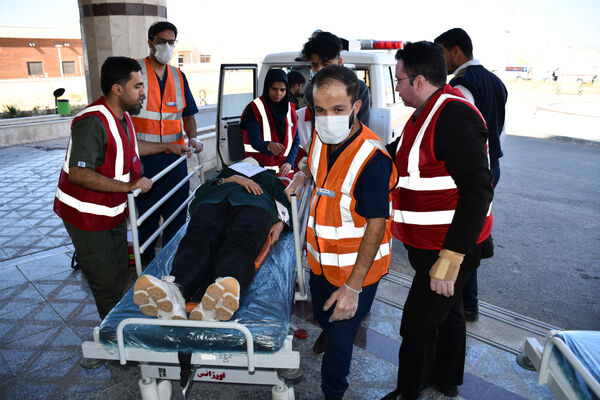 نخستین تمرین عملیاتی حوادث ترافیکی پرتلفات در شهرستان تربت حیدریه 