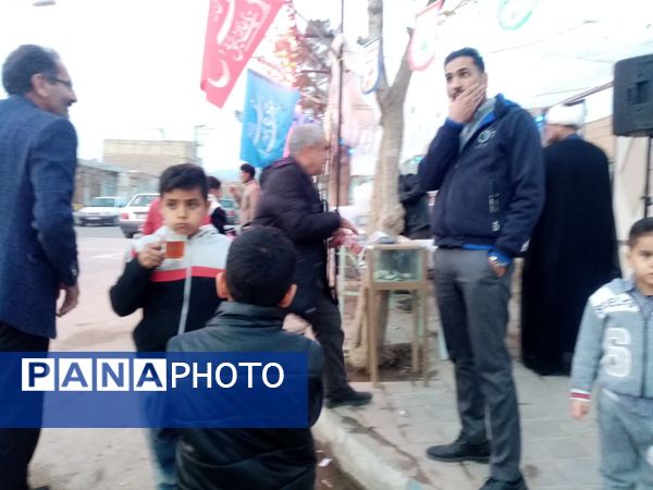 موکب مردمی شاهزاده علی اصغری فدافن میزبان عشاق مهدی موعود(عج)