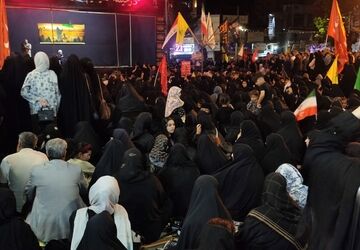 مراسم عزاداری محرم در میدان ۲۲ بهمن ایلام