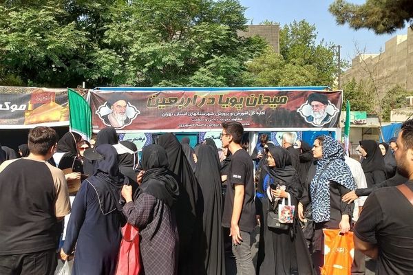 برپایی موکب میدان پویای اربعین