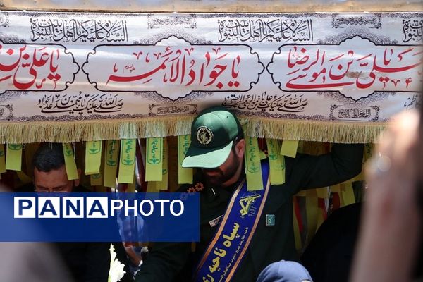 وداع با پیکر مطهر شهید حسین امیرعبدالهیان در شهرستان ری