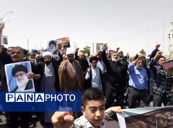 محکومیت ترور شهید اسماعیل هنیه توسط مردم تربت جام 