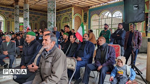 مراسم گرامیداشت چهلم امام شهید در گلزار شهدای  شهر بار نیشابور-۱