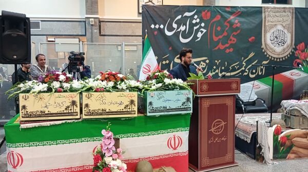 آیین استقبال از ۶ شهید گمنام در استان چهارمحال و بختیاری