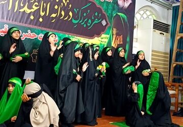 برپایی سفره مهر حضرت رقیه (س) در امامزاده ابراهیم آمل