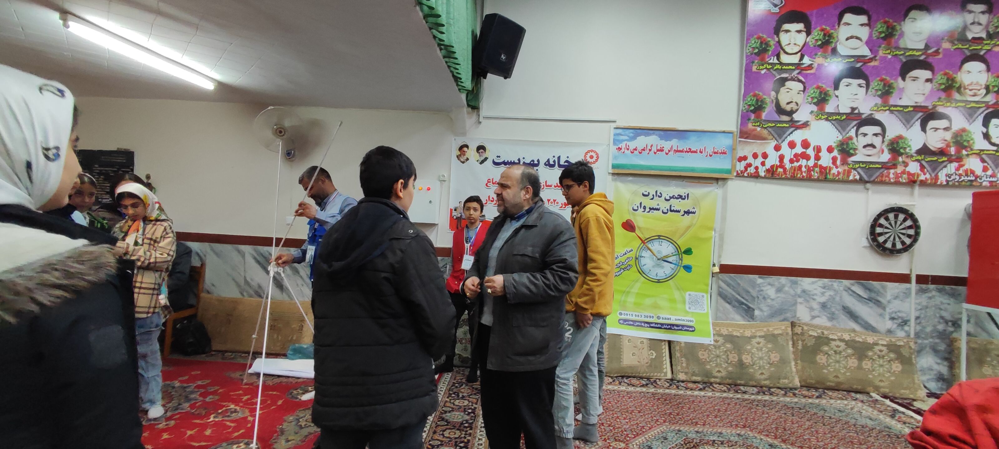 برگزاری مسابقه دارت در مسجد مسلم بن عقیل شیروان