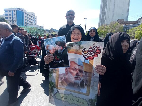 حضور پرشور مشهدی‌ها در راهپیمایی روز قدس؛ فریاد حمایت از فلسطین