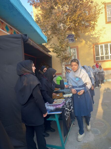 مراسم شهادت حضرت فاطمه (س) در دبستان علی دهقانیان ۲ تبادکان