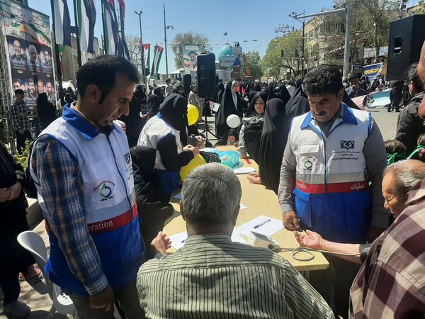 راهپیمایی روز قدس در شهر قزوین 