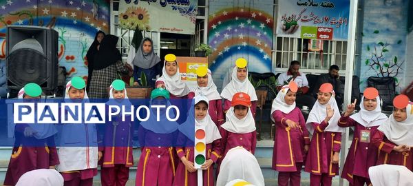 زنگ سلامت به مناسبت هفته‌ سلامت در مدرسه قرآنی سمیه فاروج 