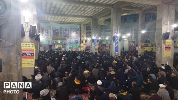 مراسم عزاداری برای شهادت امام خامنه ای در نیشابور 