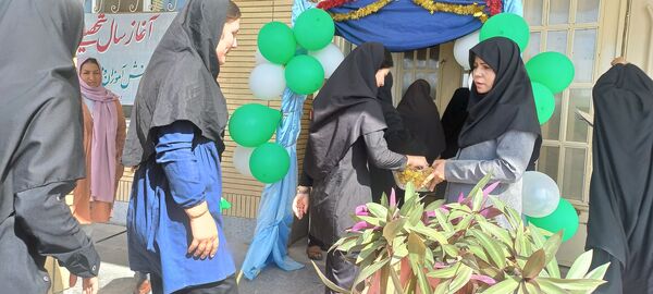 آیین سال تحصیلی جدید در دبیرستان نسیبه شهرستان سملقان